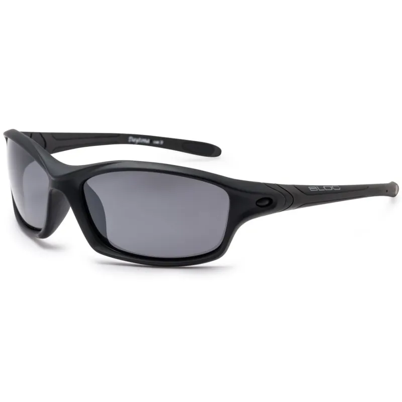 Bloc Daytona Sunglasses  in Matt Black With Polarised Black Lens